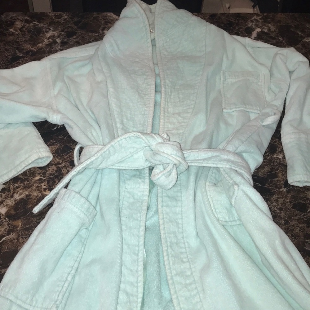 Light blue towel robe